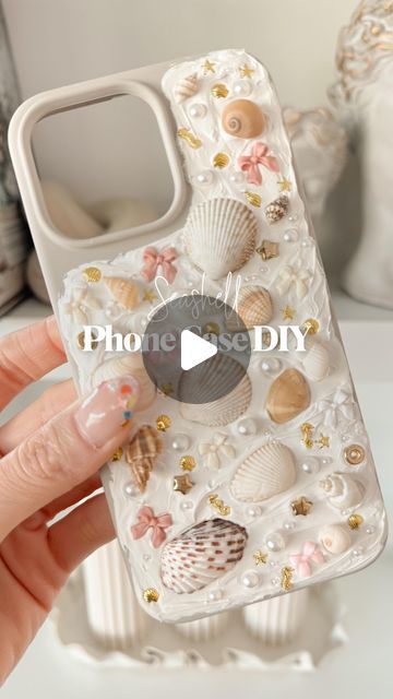 Stephanie Hanna on Instagram: "🐚DIY Seashell Phone Case🐚 Summer is here in Florida. The ocean is calling my name or is that my phone?😆 This DIY was therapeutic and relaxing. Everything I used is in my Amazon Storefront. Link in profile.   🌊Send this fun DIY to your seashell loving friends.  ☀️Follow me for more fun summer DIY’s. . . . . . . #amazon #amazonfinds #amazondiy #amazonhome #amazonmusthaves #amazonsummer #amazoninfluencer #amazonfavorites #diycraft #diycrafts #diytutorial #diyproject #diyphonecase #phonecasedesign #summerdiy #seashelladdict" Fun Summer Diy, Seashell Phone Case, Cell Phone Cases Diy, The Ocean Is Calling, Beachy Stuff, Iphone Diy, Diy Case, Loving Friends, Amazon Storefront