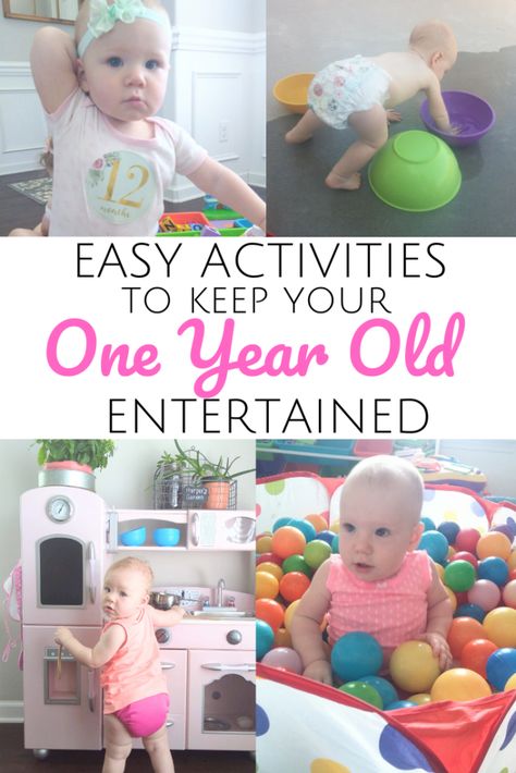 Daily Activities to do with a One Year Old | This list of daily activities (including indoor and outdoor activities) is perfect for stay-at-home moms! Find out what to do with your toddler all day plus ideas for daily outings and activities to do with your one year old! #oneyearold #toddler #1yearold #stayathomemom #activities #routine #daily #schedule #ideas #learning #play Schedule Ideas, Activities For One Year Olds, Routine Daily, Baby Sensory Play, Baby Play Activities, Easy Activities, Busy Toddler, Toddler Fun, Baby Sensory