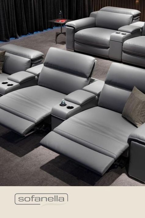 Movie Room Furniture, Cinema Room Small, Home Cinema Room Ideas, Theatre Room Ideas, Small Home Theaters, Cinema Decor, Theater Sofa, Home Theater Room Design, Houston Houses