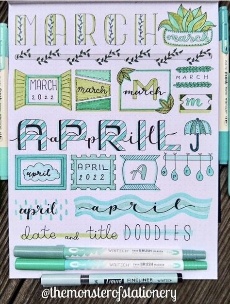 Chart Heading Design, Title Page Ideas, Bullet Journal Month, Bullet Journal Ideas Templates, Bullet Journal Banner, Bullet Journal Mood Tracker Ideas, Bullet Journal Notes, Bullet Journal Paper, Bulletin Journal Ideas