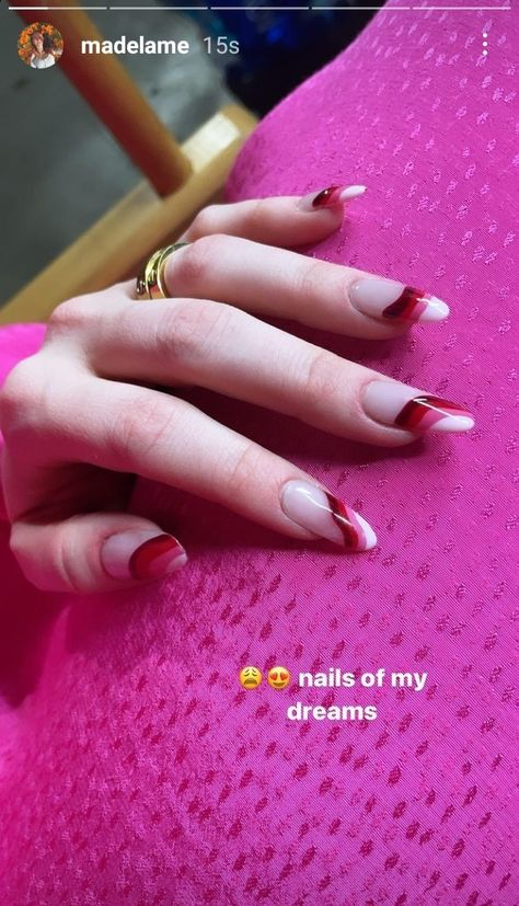 Cheryl Style, Euphoria Nails, Nail Laquer, Gel Nails Diy, Pretty Gel Nails, Madelaine Petsch, Nails Only, Cheryl Blossom, Nail Tutorials