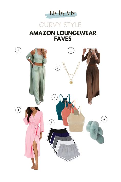 Looking for loungewear that you will actually wear and love? I got you! Here are some sets that will feel good and fit your curves. Loungewear, lounge set, Curvy Fashion, Amazon Finds, Amazon Loungewear Faves Curvy Style Outfits, Amazon Loungewear, Midsize Style, Midsize Fashion, Tank Top Bras, Loungewear Set, Loungewear Sets, Curves Workout, What I Wore