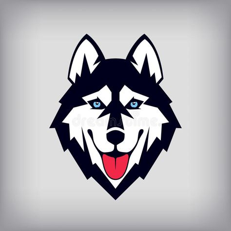 Husky Logo, Illustration Business, Black Panther Marvel, Husky Dogs, Dog Signs, Dog Show, Siberian Husky, Free Illustrations, Mammals