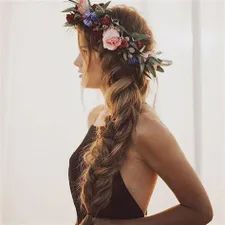 crown braid wedding - Brave Search Crown Braid Wedding, Messy Braided Hairstyles, Hairstyle For Prom, Hairstyle Braid, Elegant Hairstyle, Flower Braids, Bridal Braids, Side Braid Hairstyles, Flower Crown Hairstyle