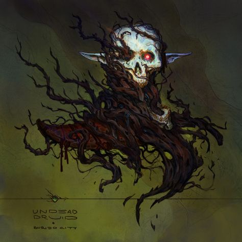 ArtStation - Buried City | Undead Druid, Konstantin Vavilov Undead Druid, The Strongest, Call Of Cthulhu Rpg, No One, Savage Worlds, Fantasy Collection, The Curse, Dungeons And Dragons Homebrew, Fantasy Monster