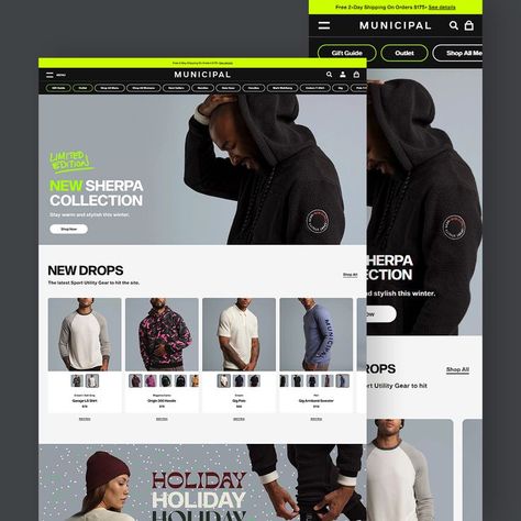 Sports Apparel Website Design, Ux Designer Outfit, Product Gallery Web Design, Shopify Web Design, Clothing Email Design, Streetwear Website Design, Fashion Ecommerce Web Design, Clothing Brand Website Design, Clothing Website Design Inspiration