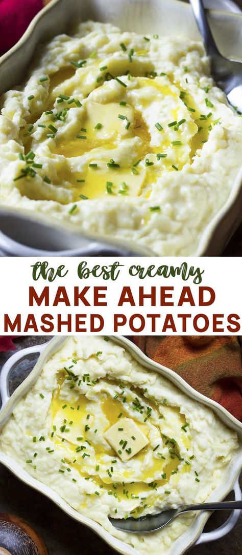 Mashed Potatoes For A Crowd, Potatoes For A Crowd, Mashed Potatoes Thanksgiving, Make Ahead Mashed Potatoes, Neuer Wallpaper, Creamy Potatoes, Best Thanksgiving Side Dishes, Best Mashed Potatoes, Thanksgiving Cooking