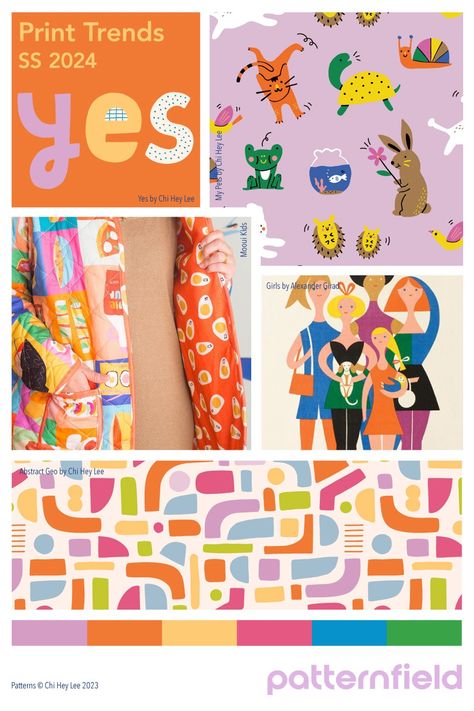 Childrenswear Trends 2024, Illustration Trends 2024, Childrenswear Illustration, Childrenswear Trends, Kids Branding Design, Kidswear Trends, Print And Pattern, Email Marketing Design Inspiration, Graphic Design Brochure