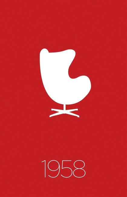 Modern Furniture Classic 1958 Egg Chair Interesting Bedroom, Mobil Design, Furniture Repurpose, Furniture Ads, Furniture Logo, Furniture Classic, Art Chair, Arne Jacobsen, Cheap Furniture