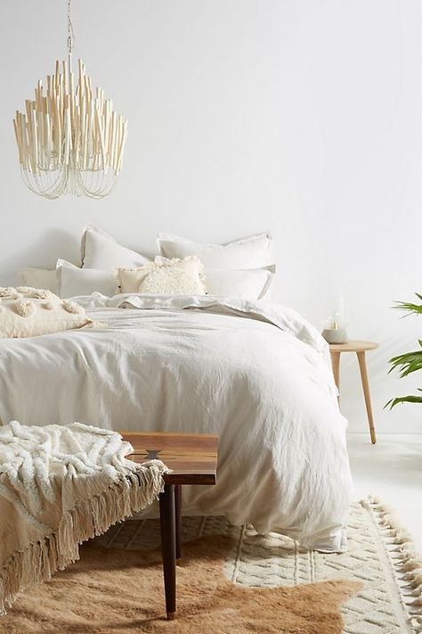 Cozy Comforters, Bedding Master, Bedroom Cozy, Grey Linen Bedding, Bed Linen Design, Perfect Bedding, Boho Bedding, Luxury Bedding Sets, Bed Linens Luxury