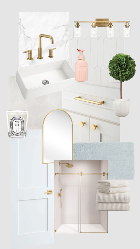 bathroom inspo Clean Girl Bathroom, Classy Bathroom, Girl Bathroom, Girls Bathroom, Dream Bathrooms, Bathroom Inspo, Dream Bathroom, Home Makeover, Bathroom Cleaning