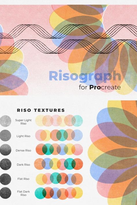 Risograph for Procreate Riso Texture, Risograph Illustration, Procreate Ipad Tutorials, Illustrator Brushes, Procreate Brushes Free, Procreate Ipad Art, Brushes For Procreate, Procreate Tutorial, Initial Design