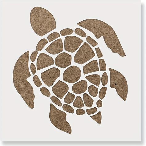 Faster shipping. Better service Turtle Stencil, Cool Stencils, Laser Cut Stencils, Animal Stencil, Plastic Stencil, Stencil Templates, Wall Stencils, Turtle Art, Turtle Design