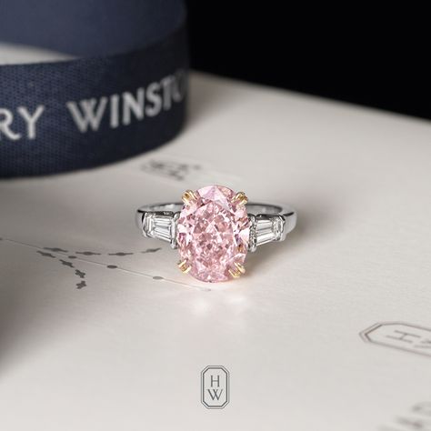 Incredibly precious and rare, a magnificent 5.13-carat pink diamond Classic Winston Engagement Ring is any bride’s dream come true. #HarryWinston #BrilliantlyInLove Harry Winston Engagement, Engagement Ring Pink, Harry Winston Jewelry, Pink Diamonds Engagement, Pink Diamond Engagement Ring, Pink Diamond Ring, Harry Winston, Beautiful Engagement Rings, Engagement Rings Oval