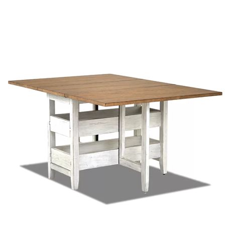 Trisha Yearwood Home Collection Jackie’s House Gate Leg Drop Leaf Dining Table & Reviews | Wayfair Camper Table, Home Gate, Counter Height Pub Table, Classic Dining Table, Leaf Dining Table, House Gate, Trisha Yearwood, Diy Dining Table, Folding Dining Table