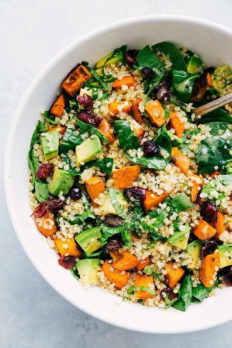 Sweet Potato And Quinoa, Sweet Potato Quinoa Salad, Salad Coleslaw, Lemon Vinaigrette Dressing, Salad Kale, Quinoa Salat, Nigel Slater, Roasted Sweet Potato, Kale Soup