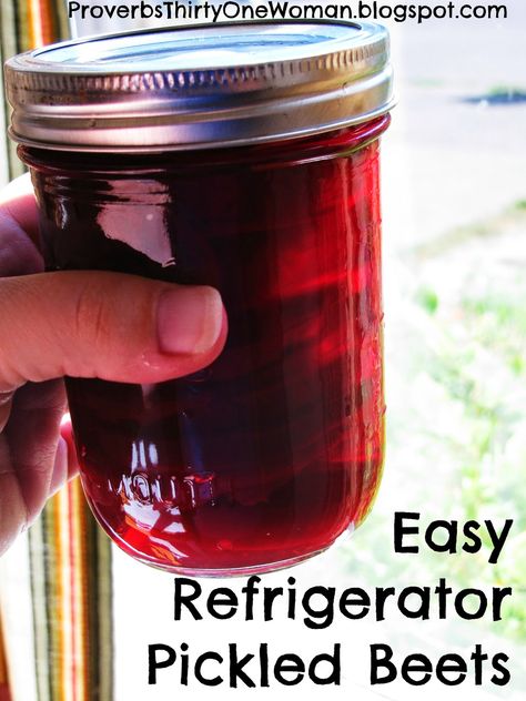 Easy Refrigerator Pickled Beets - Proverbs 31 Homestead Refrigerator Pickled Beets, Pickled Beets Recipe, Beets Recipe, Refrigerator Pickles, Pickled Beets, Beet Recipes, Pickled Veggies, Proverbs 31 Woman, Garden Recipes