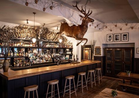 The Flying Stag public bar The Fife Arms, Fife Arms, Perth Scotland, Scotland Road Trip, Baroque Decor, Cairngorms National Park, Best Of The Best, Scottish Highlands, Joinery