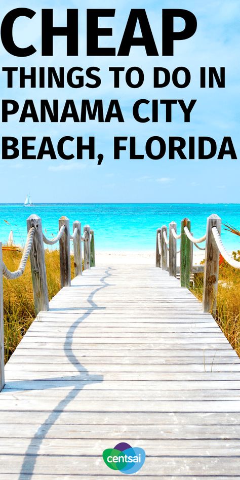 Want to enjoy Florida without making your wallet sweat? Check out our cheap vacation ideas in Panama City Beach, Florida. #CentSai #frugaltravel #traveltips #cheaptraveltips #cheaptravelhacks Panama City Beach Florida Outfits, Panama Beach Florida, Things To Take To The Beach, Things To Do In Panama City Florida, Things To Do At The Beach, Laguna Beach Florida, Panama City Beach Florida Bachelorette, Panama City Beach Florida Things To Do, Things To Do Panama City Beach Florida