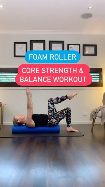 Pilates Foam Roller, Core Engagement, Reformer Exercises, Balance Workout, Foam Roller Exercises, Pilates Reformer Exercises, Pilates At Home, Strengthen Your Core, Ab Work