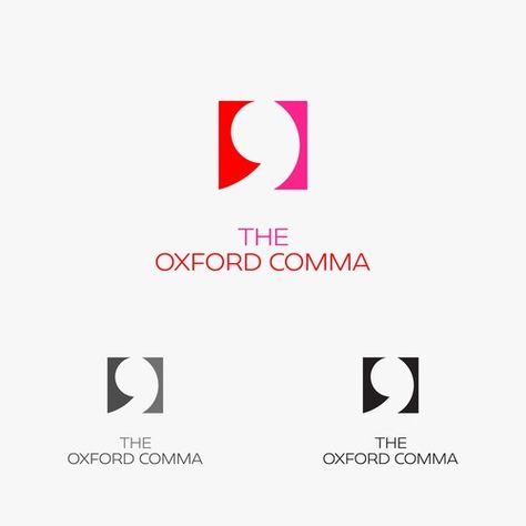 Comma Logo Design, Oxford Comma, Communications Strategy, Branding Ideas, Personal Logo, Logo Fonts, 로고 디자인, Logo Design Inspiration, Fashion Poses