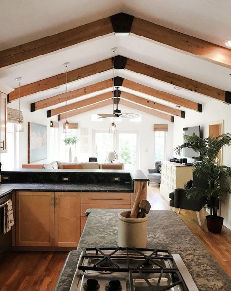 The warm, wood ceiling beams at my client's home are EVERYTHING! Double tap 👆🏻if you agree! ❤️ Stay tuned for this e-design transformation! Follow link in bio to learn more about our e-design service.  #csclients #interiordesign #edesign#bachelorpad #southfloridadesign#palmbeach #cstudio #CSID#thosebeamsthough #itsallinthedetails#design #architecturalfeatures #wednesday#workflow #entrepreneurlife #girlboss  #csstyleathome #csdesignyourlife Florida Design, Sharing Economy, Wood Beam Ceiling, Studio Interior Design, Ceiling Detail, Hanging Ceiling Lights, Ceiling Beams, Wood Beams, Architectural Features