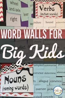 Interactive Word Wall, Tenth Grade, 5th Grade Ela, Word Walls, Teaching Third Grade, Ninth Grade, Third Grade Reading, Upper Elementary Resources, Word Work Activities