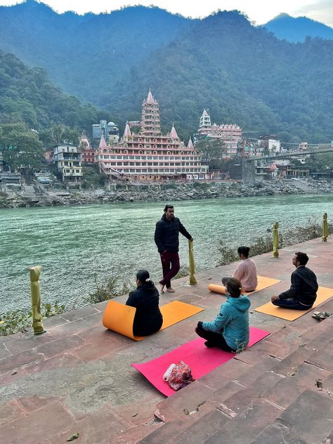 Finding Tranquility at a Yoga Retreat in Rishikesh, India Rishikesh Yoga, Rishikesh India, Yoga Retreats, Rishikesh, Networking Event, Yoga Retreat, Water Activities, Laos, South America