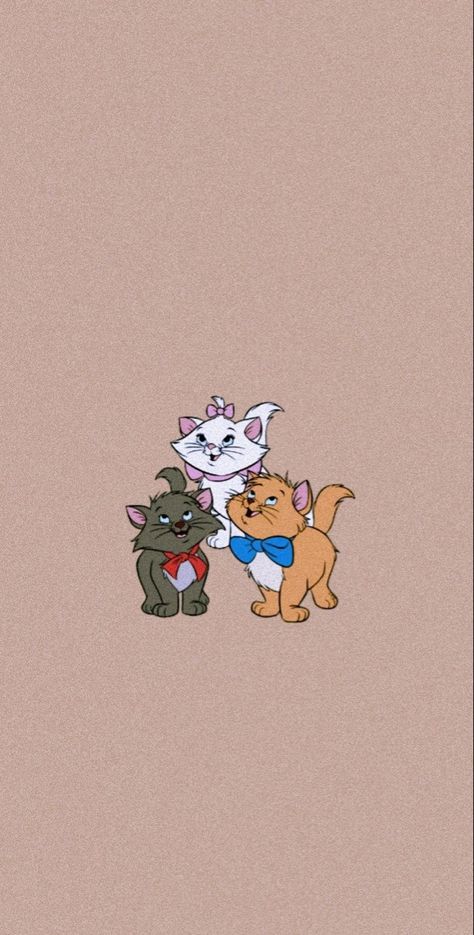 Disney Aristocats Wallpaper, Aristocats Wallpaper Iphone, The Aristocats Wallpaper, Aristocats Wallpaper, Cute Kitties, Disney Characters Wallpaper, Marie Cat, Disney Cats, The Aristocats