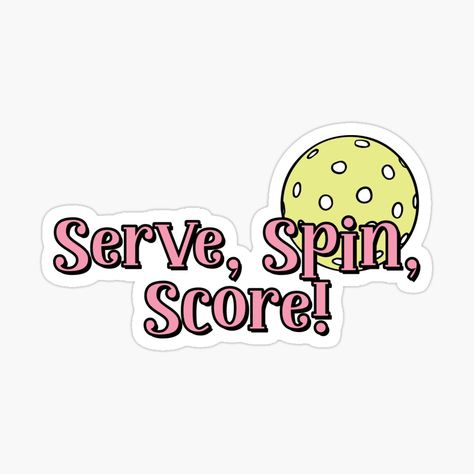 Get my art printed on awesome products. Support me at Redbubble #RBandME: https://www.redbubble.com/i/sticker/untitled-by-untitled/154331328.EJUG5?asc=u Pickleball Stickers, Pickle Ball, Pickleball, Trending Topics, Art Studio, Spinning, Sticker Design, Awesome Products, Vinyl Sticker