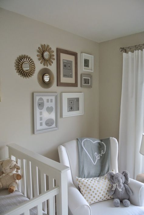 Olive Lane: Baby R's Gallery Wall Gallery Wall Ikea, Nursery Gallery Wall, Gender Neutral Baby Room, Solly Baby Wrap, Gallery Wall Nursery, Photo Walls, Solly Baby, Baby Room Neutral, Diy Dresser