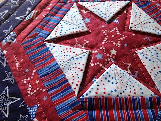 Hexagon Star Hexagon Star Quilt Pattern, Folded Hexagon Stars, Prairie Points, Quilting Blogs, Fidget Quilt, Hexie Quilt, Quilt Of Valor, Patriotic Quilts, Hexagon Quilt