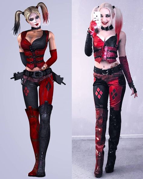 Emo Halloween Costumes, Harley Quinn Disfraz, It Cosplay, Harley Quinn Halloween Costume, Tinkerbell Costume, Jester Costume, Love Live Cosplay, Harley Quinn Halloween, Harley Quinn Drawing