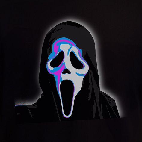 GhostFace T-Shirt - 3XL -  #3XL #GhostFace #TShirt Ghostface Logo, Scary Scream, Horror Scream, Scream Ghostface, Horror Movies Funny, Ghostface Scream, Scary Movie Characters, Summer Tattoo, Cnc Engraving