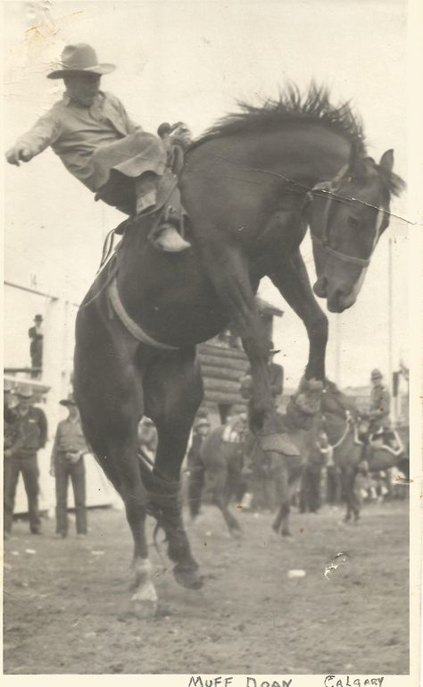 Vintage Rodeo Pictures, Vintage Cowboy Photos, Vintage Western Photography, Cowboy Black And White, Horse Stampede, Beach Cowboy, Bronc Riding, Bucking Horse, Rodeo Events