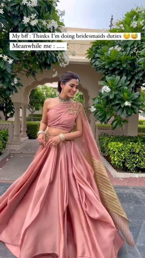 Bridesmaid Goals | Friend Of The Bride | Bridesmaid Outfit in 2022 | Party wear indian dresses, Indian dresses traditional, Indian wedding outfits Simple Party Wear, Outfit Indian Wedding, Sangeet Outfit, Trendy Outfits Indian, Wedding Lehenga Designs, Lehenga Designs Simple, Traditional Indian Dress, Indian Dresses Traditional, Traditional Indian Outfits