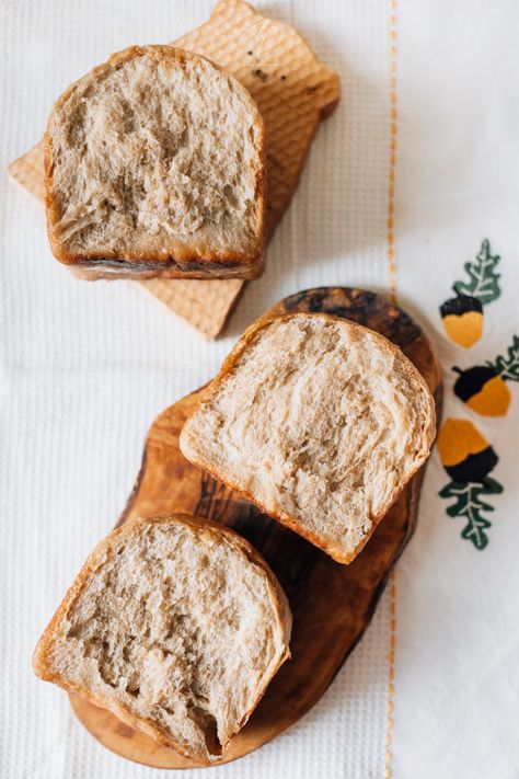 Super Softy Sourdough Vegan Milk Bread | The Floral Vegan Milk Bread Recipes, Vegan Bread Recipes, Vegan Loaf, Make Homemade Bread, Hokkaido Milk Bread, Vegan Bread Recipe, Milk Bread Recipe, Lazy Vegan, Gluten Free Sourdough