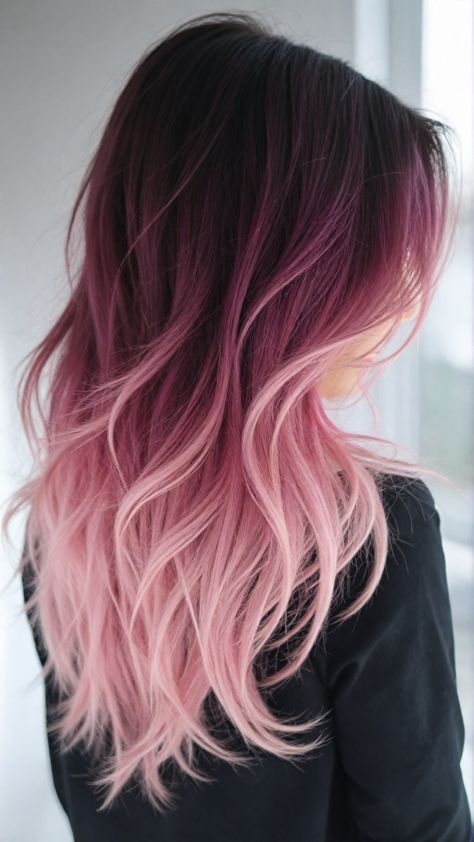 "Discover 30 stunning purple hair ideas to inspire your next bold makeover! From pastel lilac shades to vibrant violet tones, explore trendy ombre styles, edgy undercuts, and soft lavender waves. Perfect for every style and personality. 💜✨ #PurpleHair #HairInspo #BoldLooks" Blond And Purple Hair, Purple To Pink Hair, Purple Hair With Blonde Highlights, Lavender Hair Pastel, Pink And Purple Hair Ideas, Hair Coloring Tutorial, Artsy Hairstyles, Brown Hair With Pink, Hair Coloring At Home