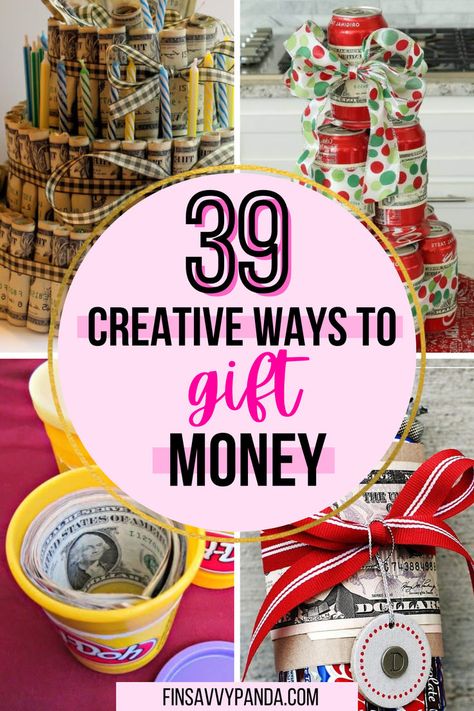 Earn the title of the ultimate gift-giver with these money gift ideas! From birthdays to graduations and bridal showers, surprise your loved ones with fun and creative ways to give money. Whether it's a balloon bouquet or a funny money card, these ideas are perfect for both men and women. Get ready to make gift-giving unforgettable! Funny Ways To Give Money, Fun Money Gift Ideas, Creative Ways To Give Cash, Money Balloon, Ways To Give Money, Creative Bridal Shower Gifts, Money Gift Ideas, Money As A Gift, Gift Card Bouquet