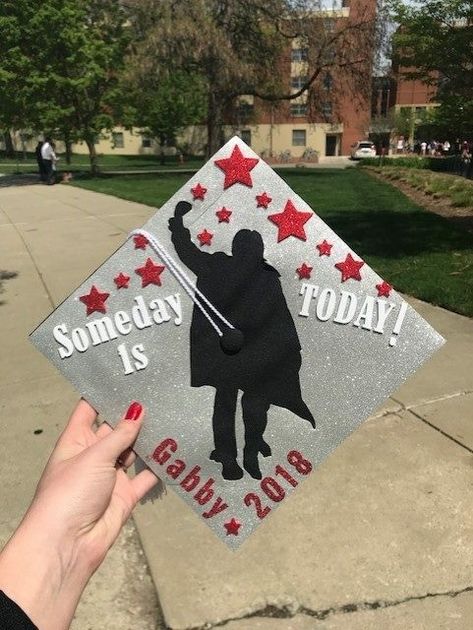 Grad cap inspired by The Breakfast Club #dontyouforgetaboutme Ferris Buellers Day Off Graduation Cap, Breakfast Club Graduation Cap, Breakfest Club, Grad Cap Ideas, Graduation Hats, College Grad Cap Ideas, High School Graduation Cap, Grad Hat, Grad Cap Designs