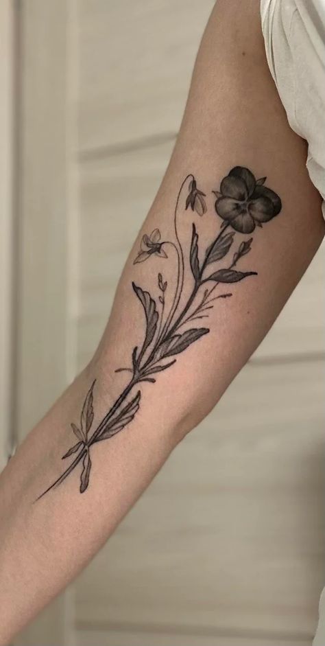 Black Pansy Tattoo, Men Finger Tattoos, Pansy Tattoo, Tattoos 2022, Tattoo Fixes, Tiny Flower Tattoos, Original Tattoos, Ink Inspiration, Bad Tattoos