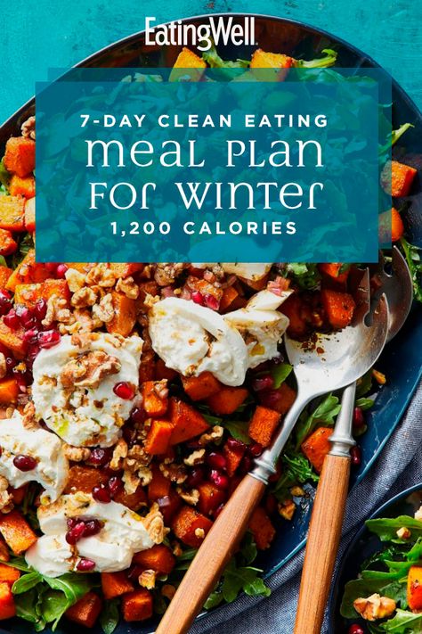 Clean Eating January, Vegetarian Day Of Eating, Eating Well Meal Plan, January Healthy Meal Plan, Slow Oxidizer Meal Plan, 5 Day Clean Eating Meal Plan, Healthy Winter Recipes Clean Eating, Clean Winter Meals, January Meals Clean Eating