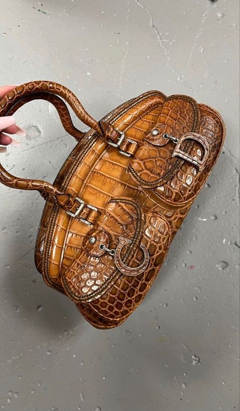 Vintage Dior Bag, Dope Jewelry Accessories, Accessory Inspo, Instagram Jewelry, Fancy Bags, Croc Leather, Dope Jewelry, Luxury Purses, Pretty Bags