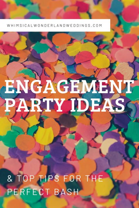 Hooray! You’re engaged. It’s time to celebrate and throw an epic engagement party! Check out these engagement party ideas and tips to nail down your dream bash. #engaged #engagementparty #engagement Co Ed Engagement Party, Themes For Engagement Parties, Ideas For Engagement Party At Home, How To Throw An Engagement Party, Small Celebration Ideas, Low Key Engagement Party, Engagement Party Games Ideas, Small Engagement Party Ideas Simple, Engament Party Themes