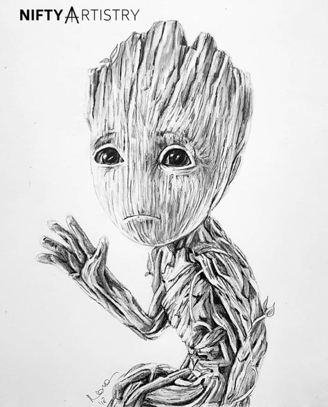 For all Groot-lovers. 🌱💚-#PencilArt #Drawing #Sketching #PencilDrawing #Pencil #DrawingPencils #SketchArt Groot Drawing Sketches, Pencil Art, Pyrography, Thor, Drawing Sketches, Art Sketches, Mood Board, Lion Sculpture, Humanoid Sketch