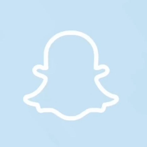 Pastel Blue Snapchat Icon, Icon Design Snapchat, Blue Snapchat Icon, Snapchat Icons, App Icon Pastel, Snap App, Snapchat App Icon, Apps Aesthetic, Snapchat App