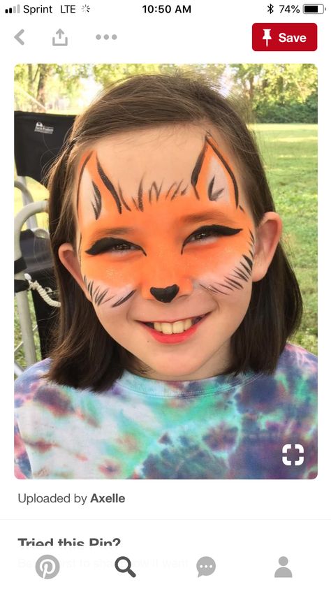 Fox Face Paint Halloween, Face Painting Animals Easy, Kid Halloween Face Paint, Fast Easy Face Paint Designs, Fox Face Paint Easy, Kids Face Painting Ideas Easy, Animal Face Paint Ideas For Kids, Face Paint Kids Easy, Kids Halloween Face Painting Ideas