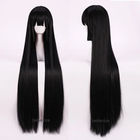 Wigs Black Long, Staright Black Wigs, Long Black Straight Wig, Harajuku Wigs Long, 40 Inch Cosplay Wig Black, Kawaii Wigs, High Fashion Hair, Anime Wigs, Cosplay Hair