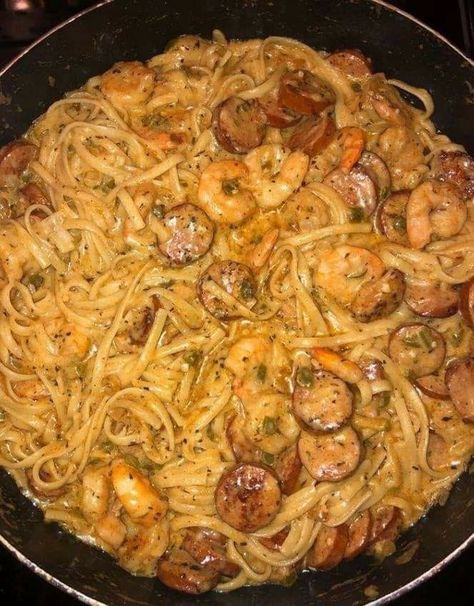 Homemade Recipes With Annie Cajun Shrimp Pasta With Sausage, Cajun Pasta Recipes, Shrimp And Sausage Pasta, Creamy Cajun Shrimp Pasta, Pasta With Shrimp, Cajun Shrimp Pasta, Pasta With Sausage, Creamy Shrimp, Cajun Pasta