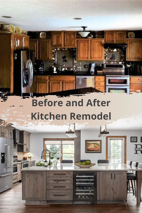 Designer Jeanine Yancy created a beautiful island in this total #kitchentransformation! #kitchenremodel #kitchenrenovation #kitchen #home #interiordesign #beforeandafter #kitcheninspo #kitchenisland 1970 House Remodel, 1970s Interior, 1970s Interior Design, White Kitchen Remodel, Home Remodel Before And After, Galley Kitchen Remodel, Old Home Remodel, Farmhouse Kitchen Remodel, White Kitchen Remodeling